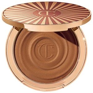 Charlotte Tilbury Beautiful Skin Sun Kissed Glow Bronzer Anti Aging Medium NIB